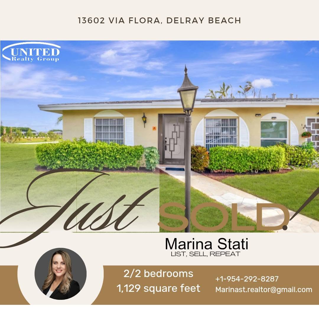 Just sold in Delray Beach